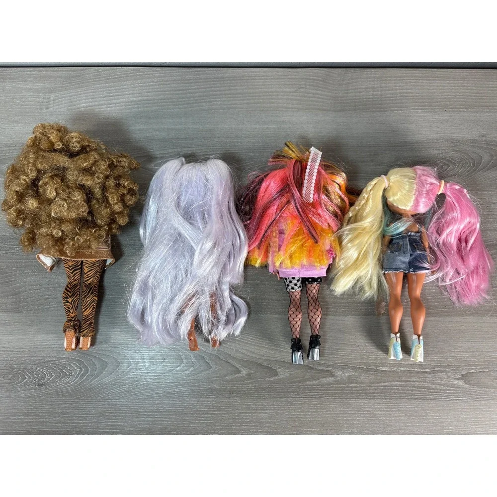 LOL Surprise OMG Fashion Dolls‎ Lot of 4 MGA Entertainment Mixed Styles Hair